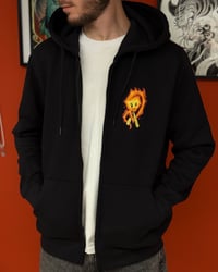 Image 2 of Two flames zip hoodie