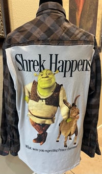 Vintage Brown/Black Cotton Shirt Shrek