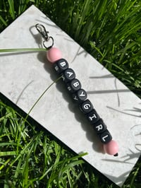 Image 2 of Baby Girl Bar Keychain 