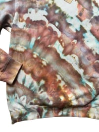 Image 9 of  M Unisex Crew Sweatshirt in Earthy Agate Ice Dye