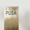 Vintage brass door finger plates 