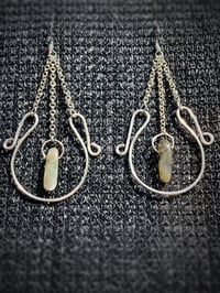 Image 1 of Labradorite Chain Earrings