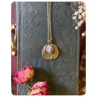 Image 1 of Opal Bloom Talisman Necklaces - Solid Brass 