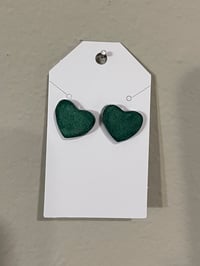Image 2 of Heart Stud Earrings
