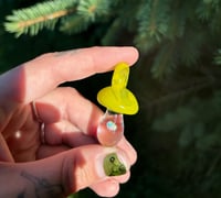 “lemon to my lime” mushroom pendant