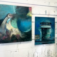 Image 3 of Painting / maleri / "Christianshavn – Malerdrømme og tankestreger – Kulturtårnet"