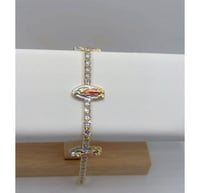 Image 1 of Diamond Virgencita Bracelet 