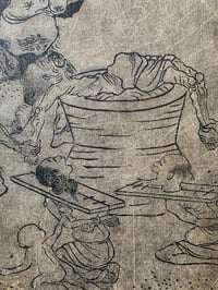 Image 9 of 1800s - Japanese collection  “HELL SCAPE“ with preserved webs. 1