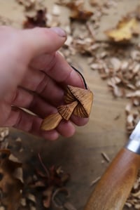 Image 7 of Parasol Mushroom Pendant Necklace 