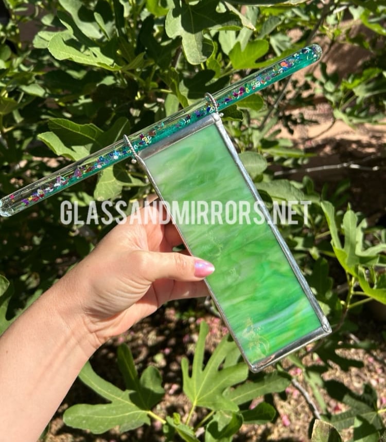 Image of Green Jumbo Wand Aura Kaleidoscope