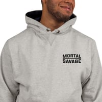 Image 2 of Mortal Savage Equals One - Light Steel Champion Hoodie