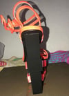 Orange and Black Platform Heels