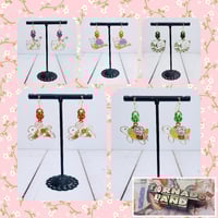 Image 1 of Floral Spring Animals Earrings