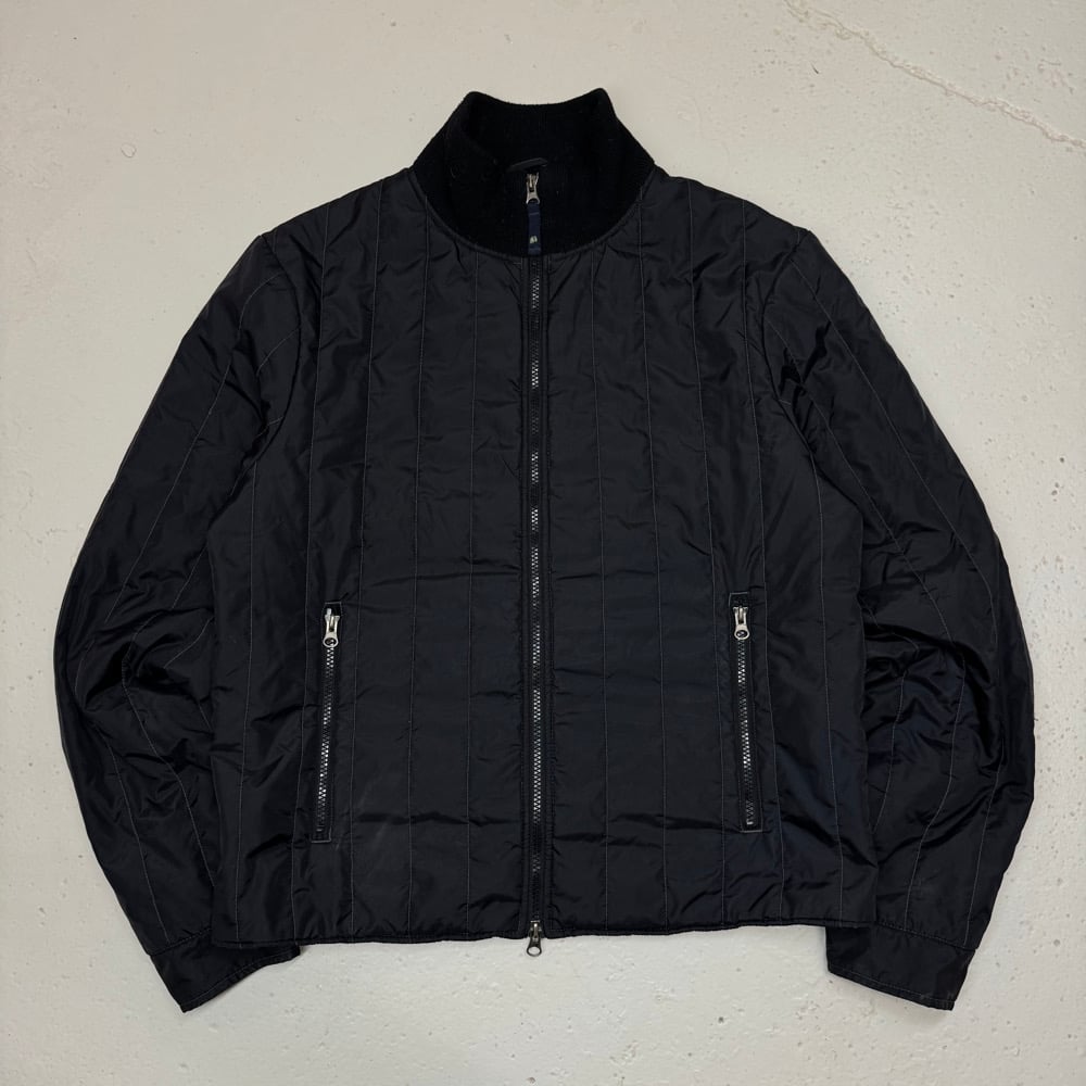 Image of 2000s Armani Jeans Quilted Nylon Jacket, Size Medium
