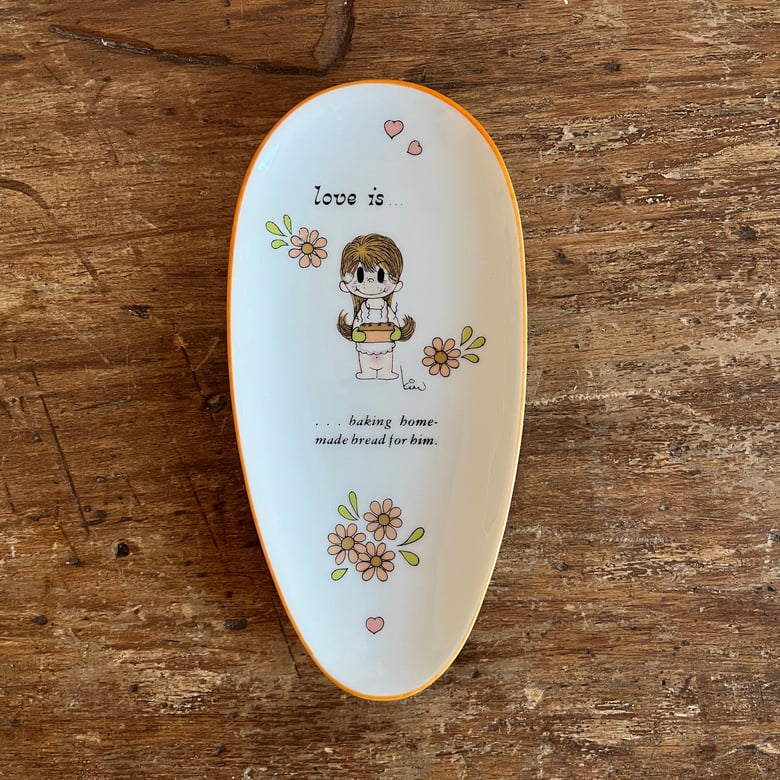 Image of Love is... 'Homemade Bread' Ceramic Spoon Rest