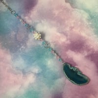 Image 2 of Geode Sun Catcher Hanging Home Decor