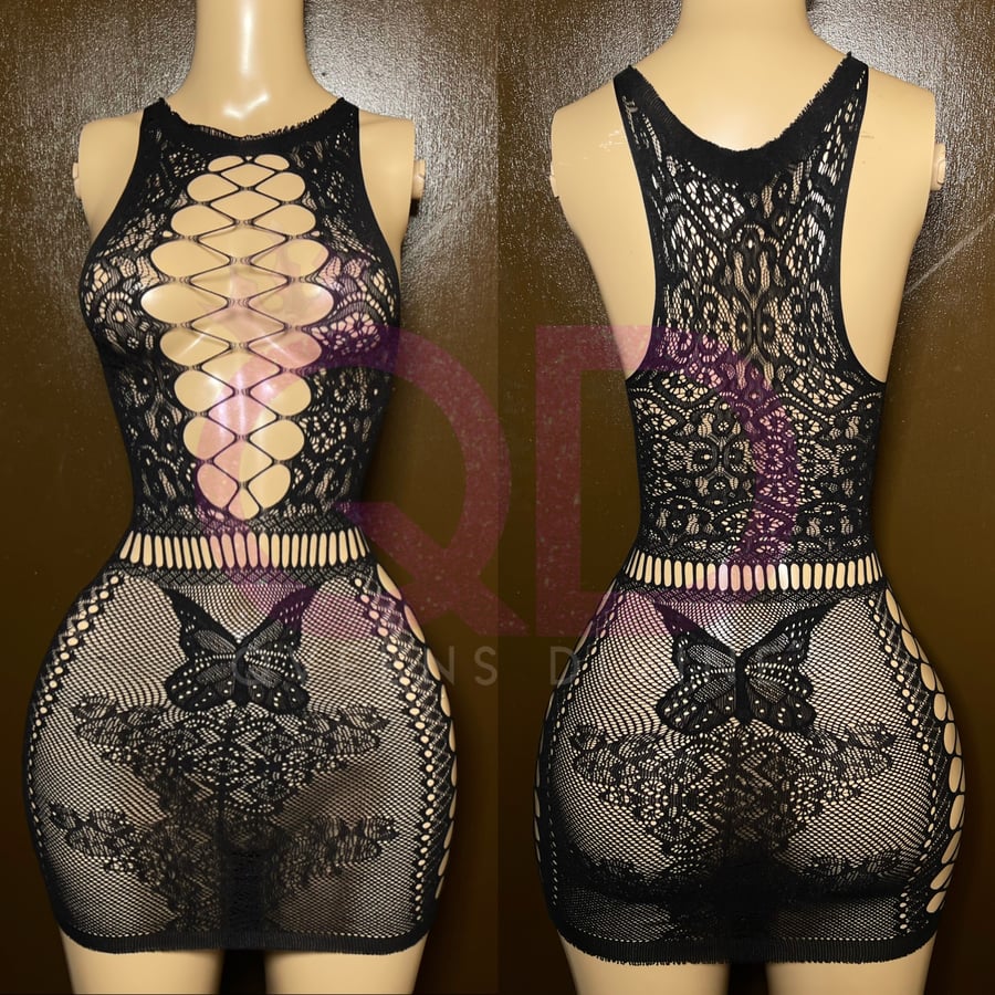 Image of Butterfly Mesh Dress