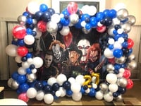 Image 5 of Backdrop With 2 Garlands 4 ft across the top