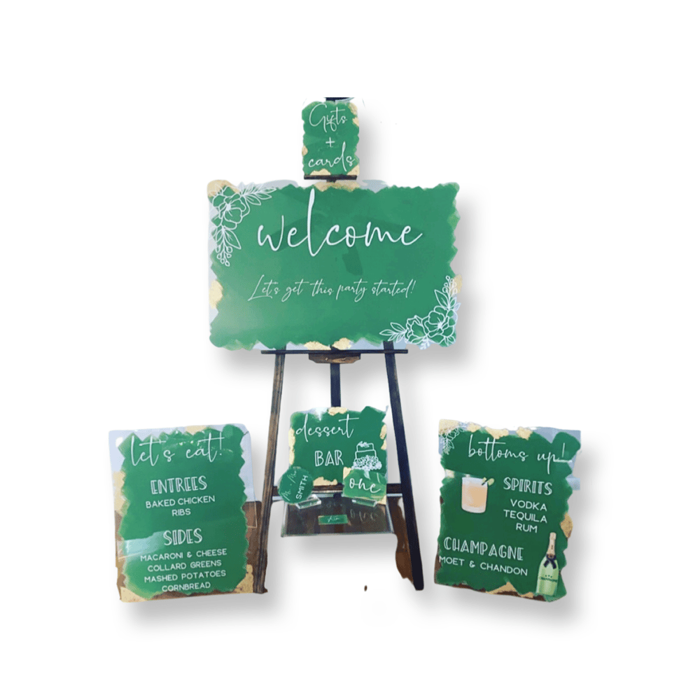 Image of Acrylic Wedding Sign (108 set bundle)