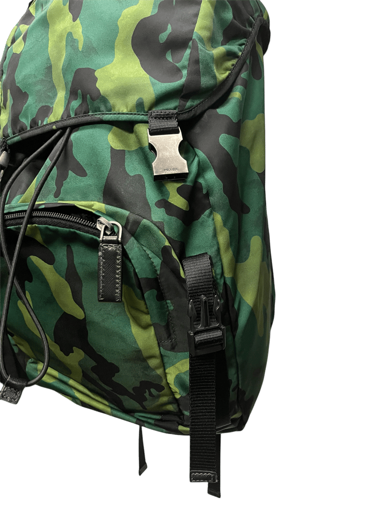 Image of Prada Tessuto Camo Nylon Bag
