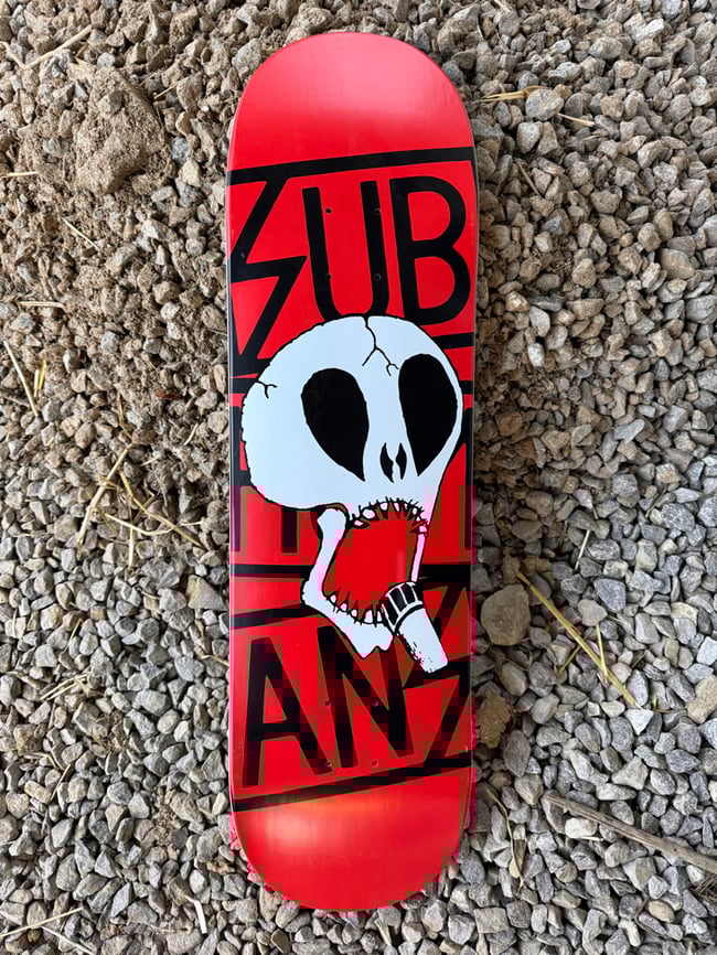 Subhumans skateboard deck Parasite Pirates Press