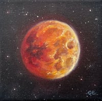 Image 1 of “blood moon” acrylic painting 