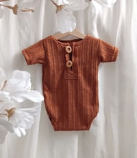 Image 1 of Sitter boys bodysuit Patrick | rusty brown | 12 months