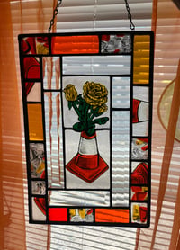 Image 5 of Stained Glass Cone Vase Panel