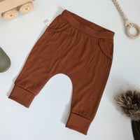 Image 1 of Merino Slouch Pants - Rust