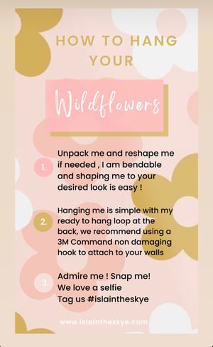 Image of Pretty in Pink Wildflower Trio + Single options ( use drop down menu ) 