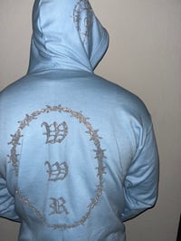Image 2 of SKY BLUE WWR ZIP UP HOODIE 