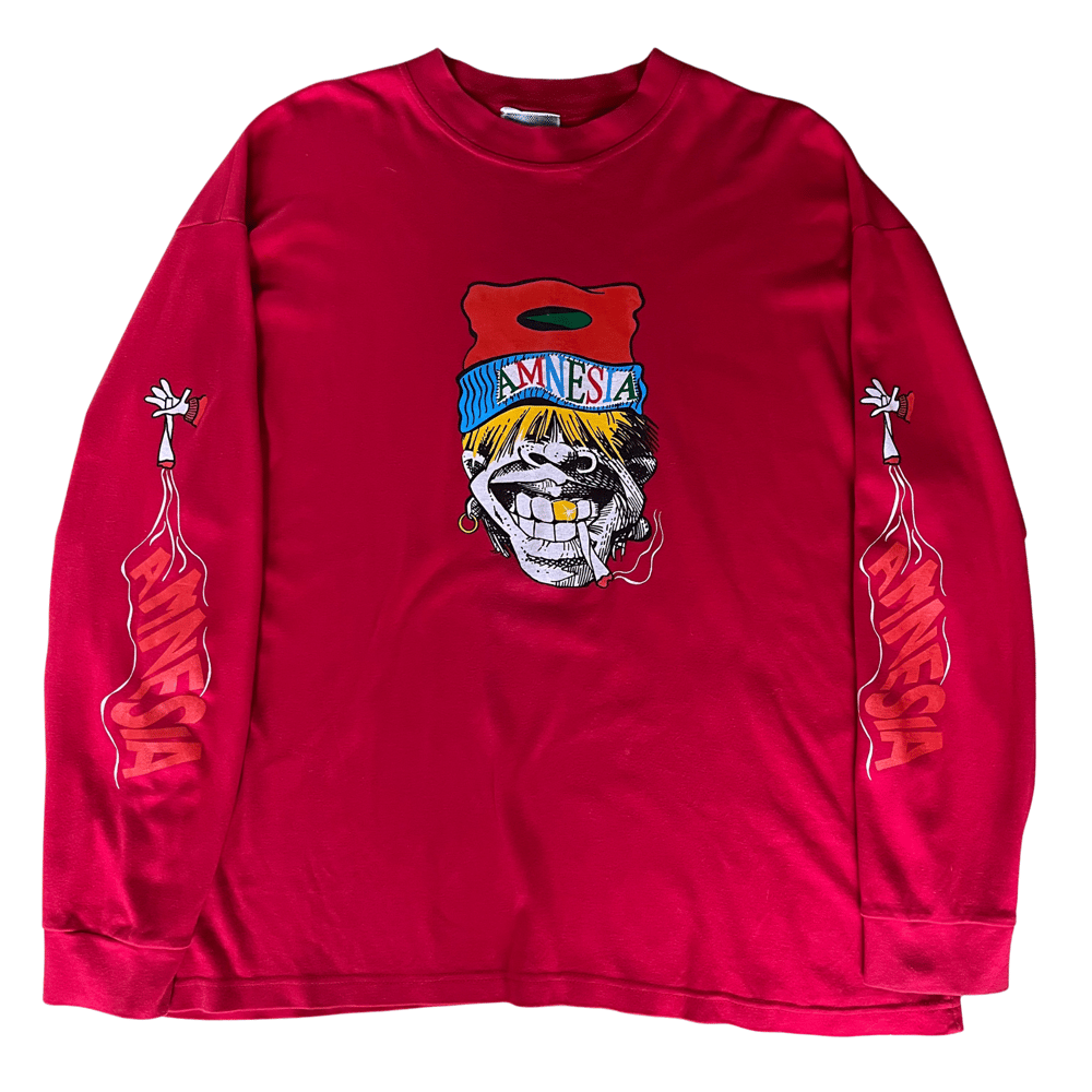 Image of Amnesia early 90s longsleeve rave T Shirt: XL