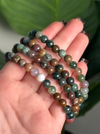 Image 2 of SEA JASPER BEADED BRACELETS 6MM