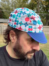 Image 3 of ZLW Faded Shapes Cycling Cap