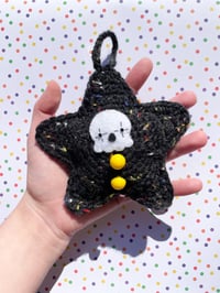 Image 2 of Crochet Skull Clown Ornament