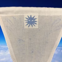 Image 2 of FLAGS linoprinted — BABY BLUE