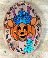 RTS Wood Art- Pumpkin Stitch