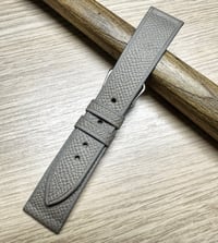 Image 2 of Ice Grey French Grained Calfskin Watch Strap