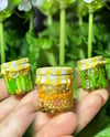 Miniature jars (pickles, vegs, asparagus)