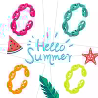Image 1 of Bright colors chain rings
