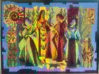 Image 3 of “Les Quartre Saisons”, Mid Century Modernist Jean Lucrat Wool Tapestry