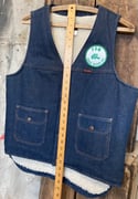 Big Ben Sherpa Lined Denim Vest Patch