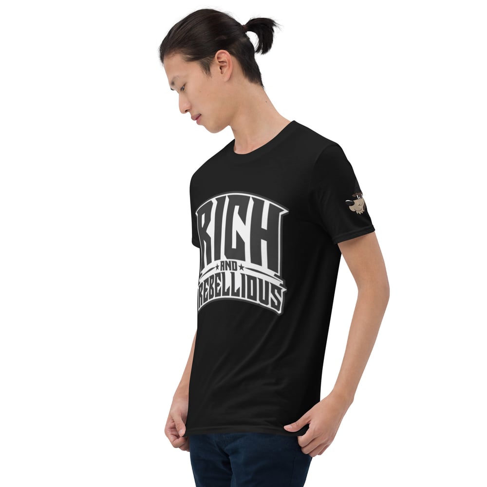 Rich and Rebellious shield Short-Sleeve Unisex T-Shirt