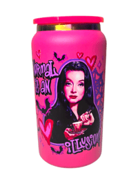 Image 1 of Normal is an illusion stainless steel 16oz can cup with lid