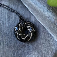 Image 2 of OBSIDIAN VORTEX PENDANT (999 SILVER)