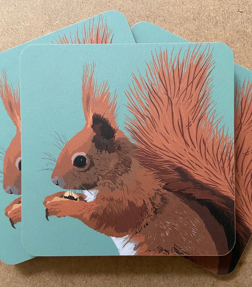 Image of Red Squirrel Coaster 