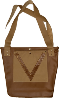 Cowhide Leather Tote Bag (Coffee)