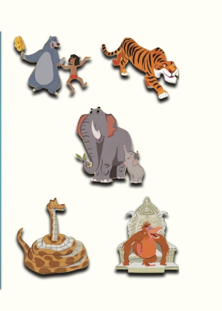 Image of The jungle book disney maps wdi pin set le 400