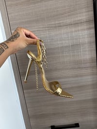 gold heels (sz 8)