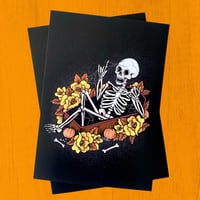 Skeleton At The Feast Emetic Art Print